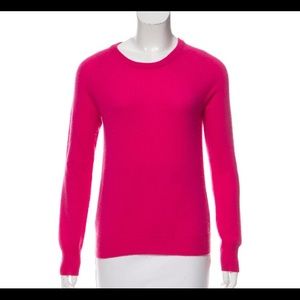 Equipment fuchsia 100% cashmere sweater